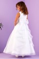 Peridot White Organza Waterfall Communion Dress - Style Bianca