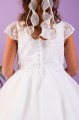 Peridot White Sparkle Tulle Tea Communion Dress - Style Lana