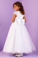 Peridot White Lace Sparkle Tulle Communion Dress - Style Heidi