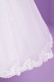 Peridot White Sequin Sparkle Tulle Communion Dress - Style Arabella