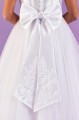 Peridot White Sparkle Tulle Lace Communion Dress - Style Liberty