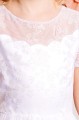 Girls Ivory or White Sparkly Floral Tulle Communion Dress - Style Klara