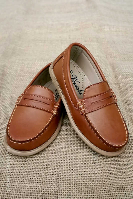 boys tan loafers