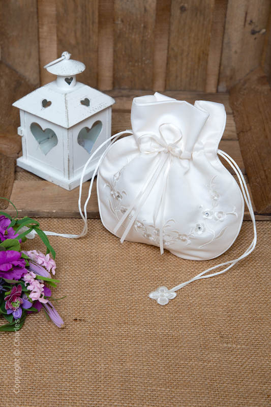 flower girl bags ivory